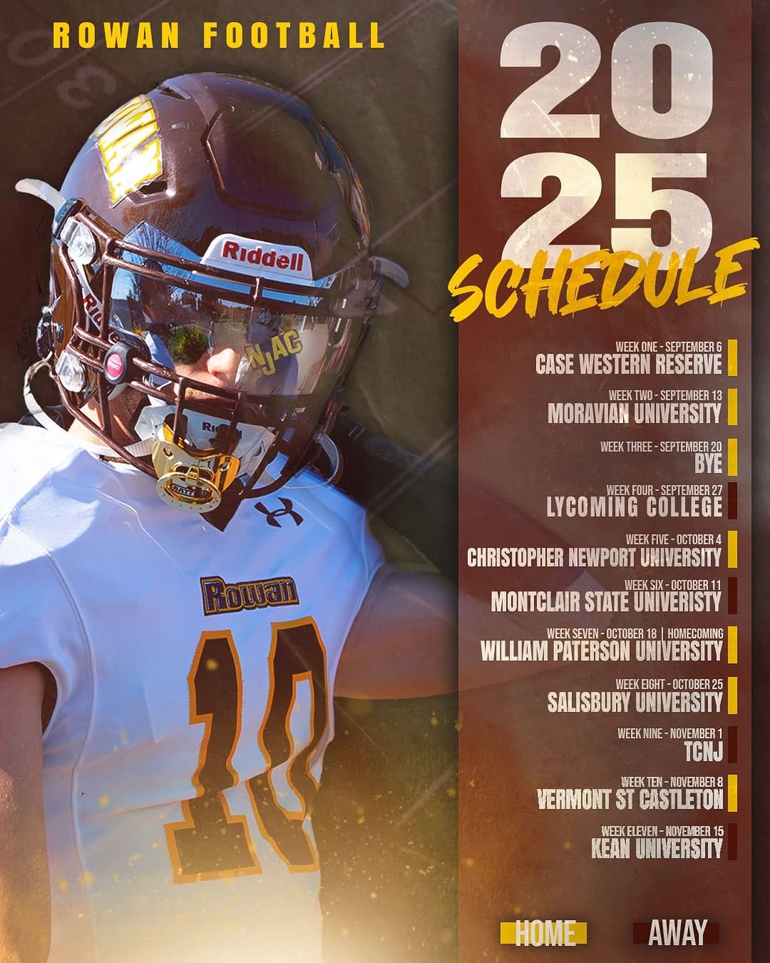 Post 10 by Rowan University Football on Instagram (image)