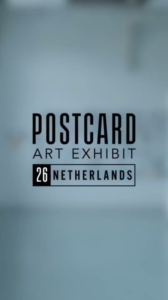 Post 8 by POSTCARD ART EXHIBIT on Instagram (video)
