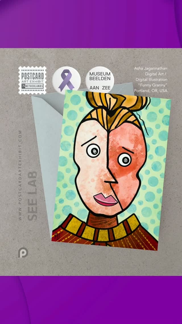 Post 1 by POSTCARD ART EXHIBIT on Instagram (video)