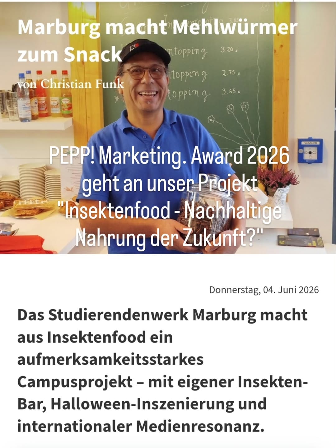 Post 3 by Studierendenwerk Marburg on Instagram (carousel)