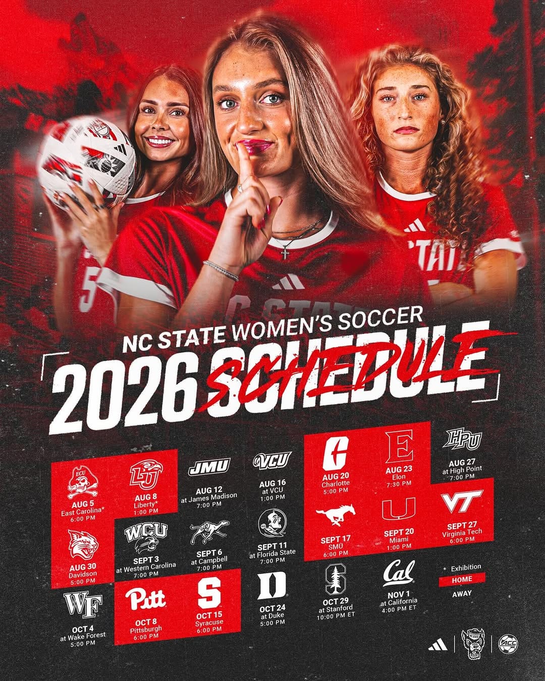 Post 9 by NC State Women's Soccer on Instagram (image)