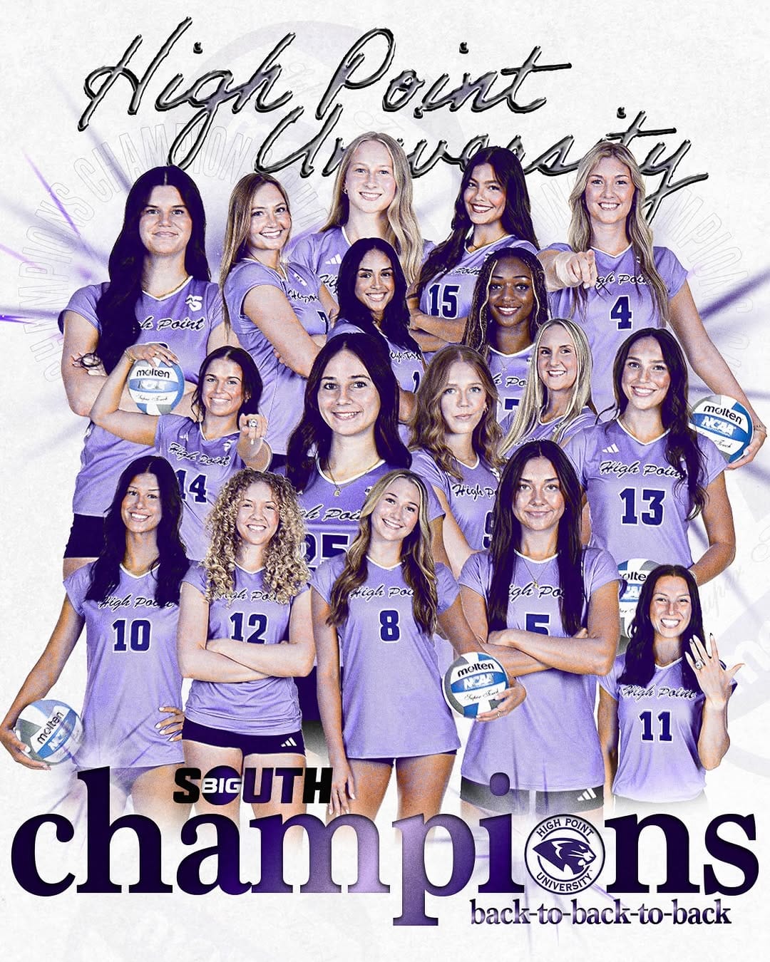 Post 9 by High Point University Volleyball on Instagram (image)