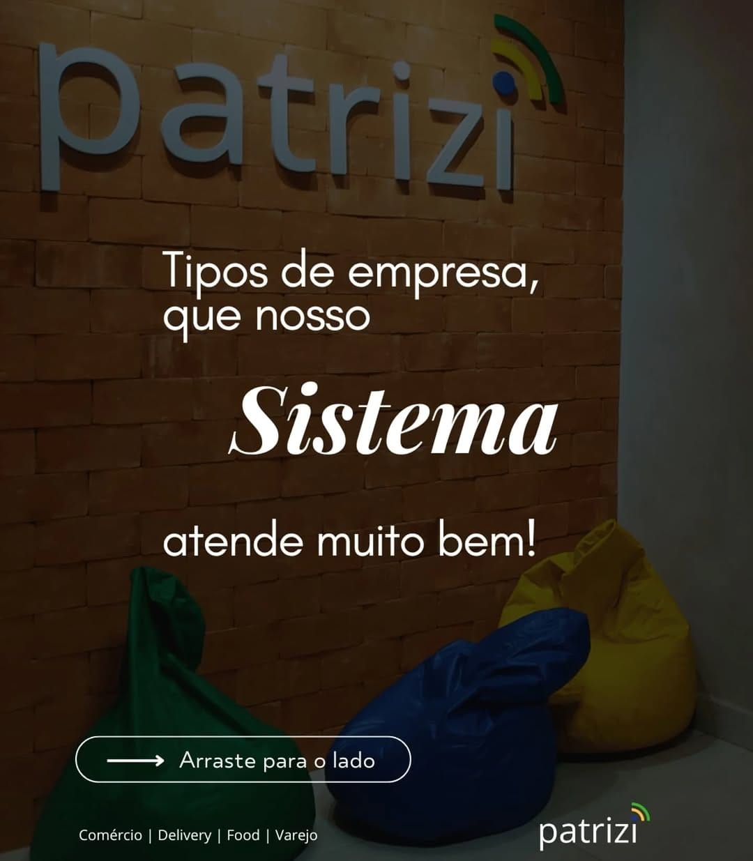 Post 9 by Patrizi Sistemas Comerciais on Instagram (carousel)