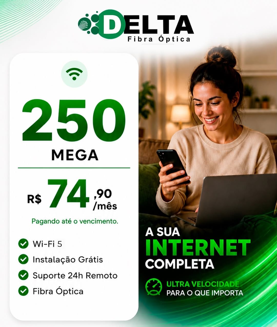 Post 9 by DELTA FIBRA INTERNET E TV on Instagram (image)