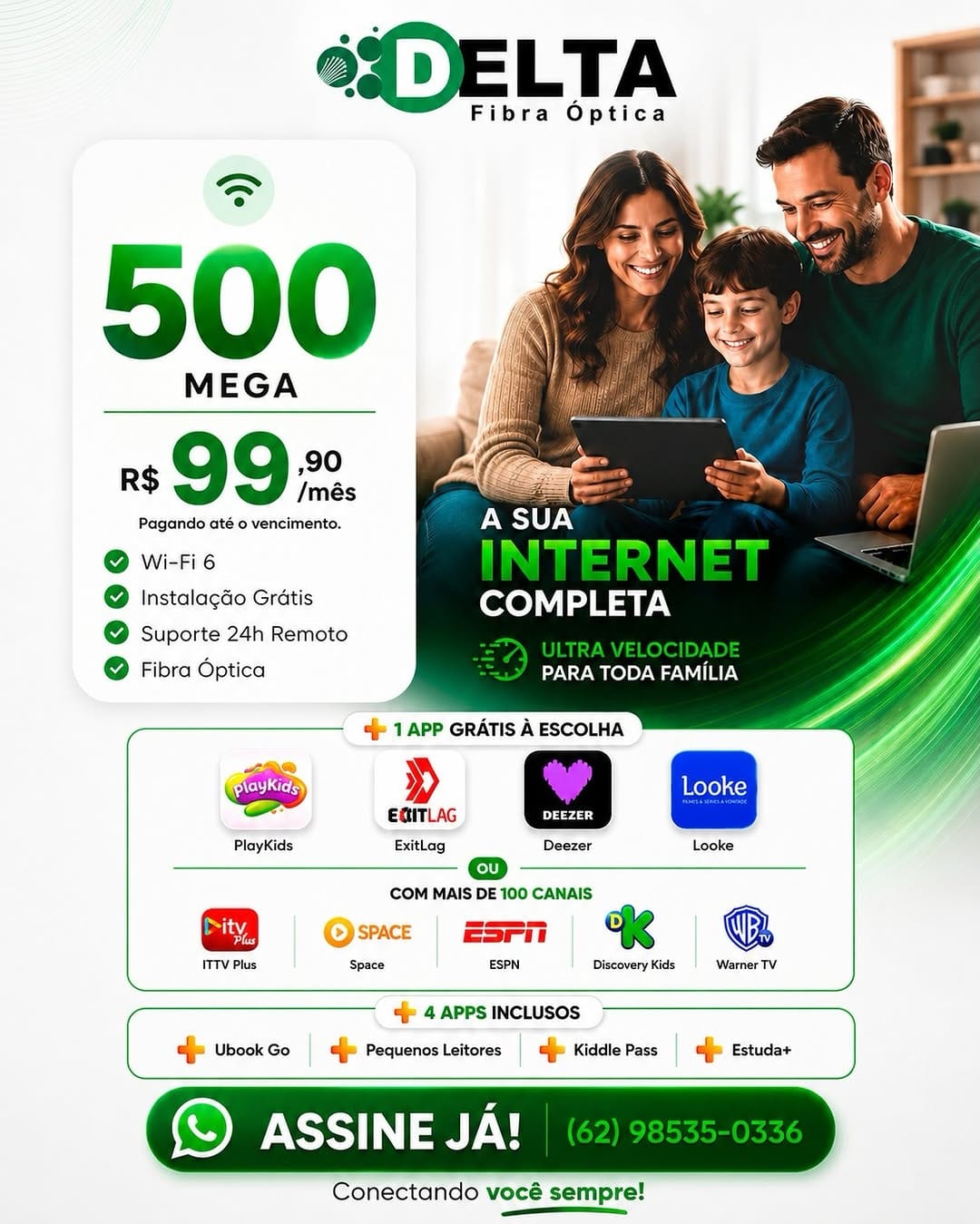 Post 6 by DELTA FIBRA INTERNET E TV on Instagram (image)