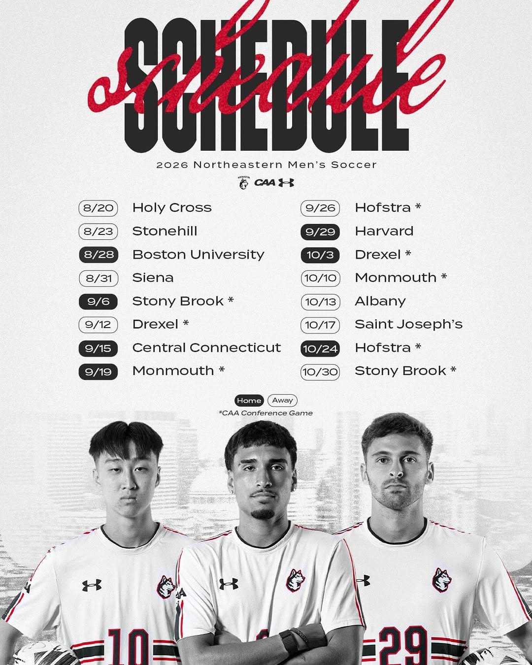 Post 2 by Northeastern Men's Soccer on Instagram (image)