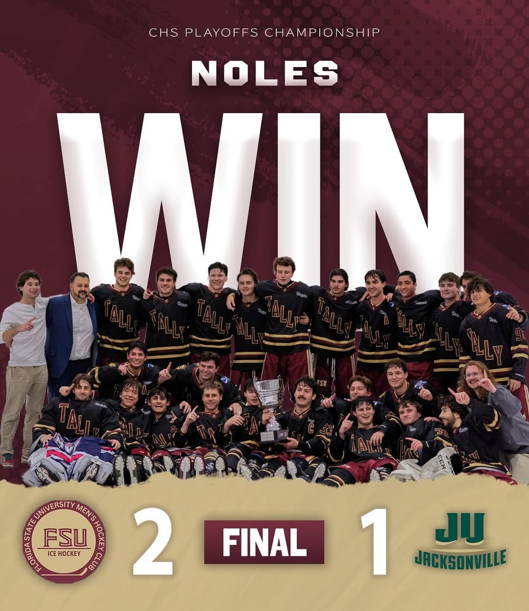 Post 10 by Men’s Hockey Club at FSU on Instagram (image)
