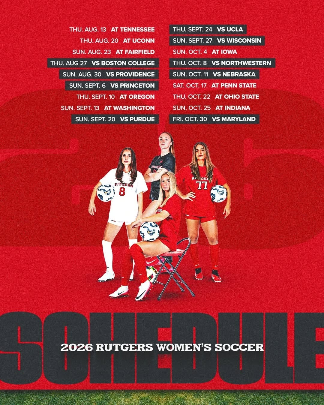 Post 5 by Rutgers Women's Soccer on Instagram (image)