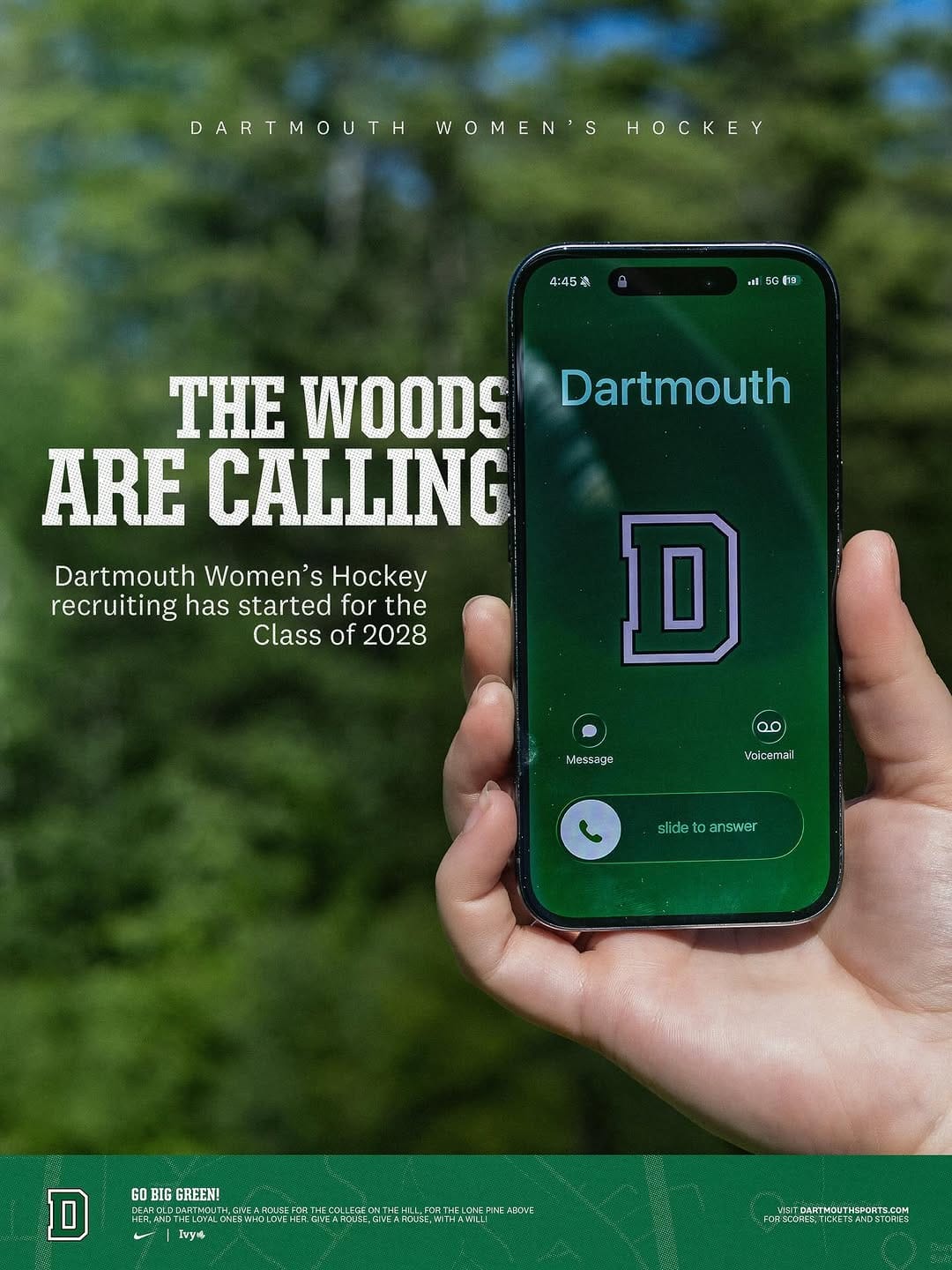 Post 8 by Dartmouth Women's Ice Hockey on Instagram (image)