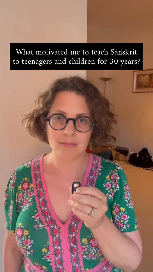 Post 4 by Elena Jessup | Sanskrit Teacher and Translator on Instagram (video)