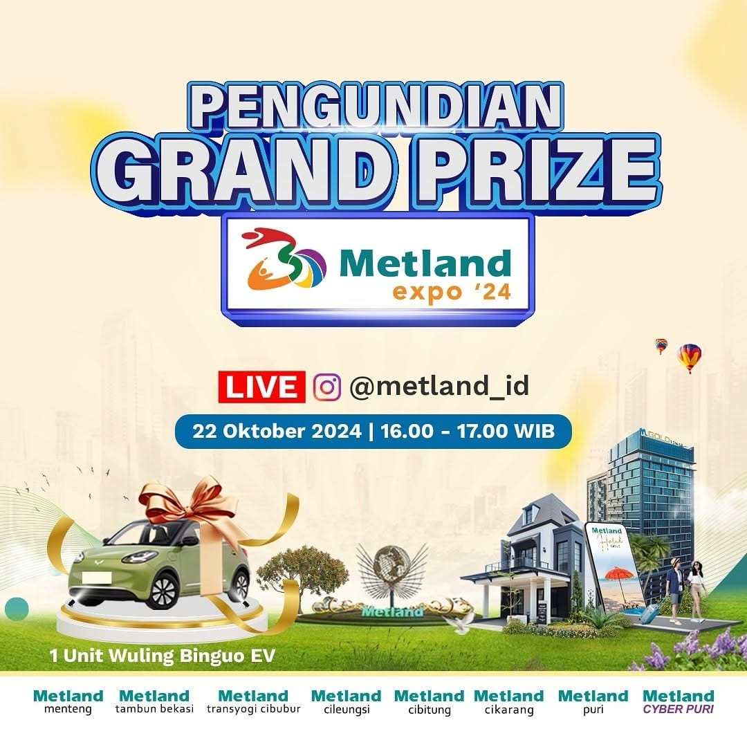 Post 6 by Metland Tambun Bekasi on Instagram (image)
