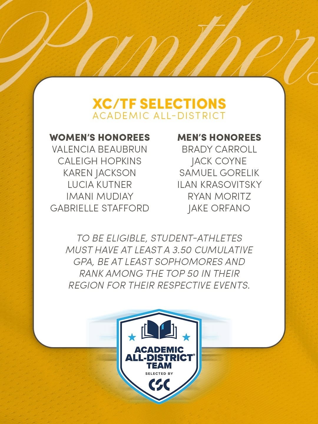 Post 5 by Adelphi University Athletics on Instagram (carousel)