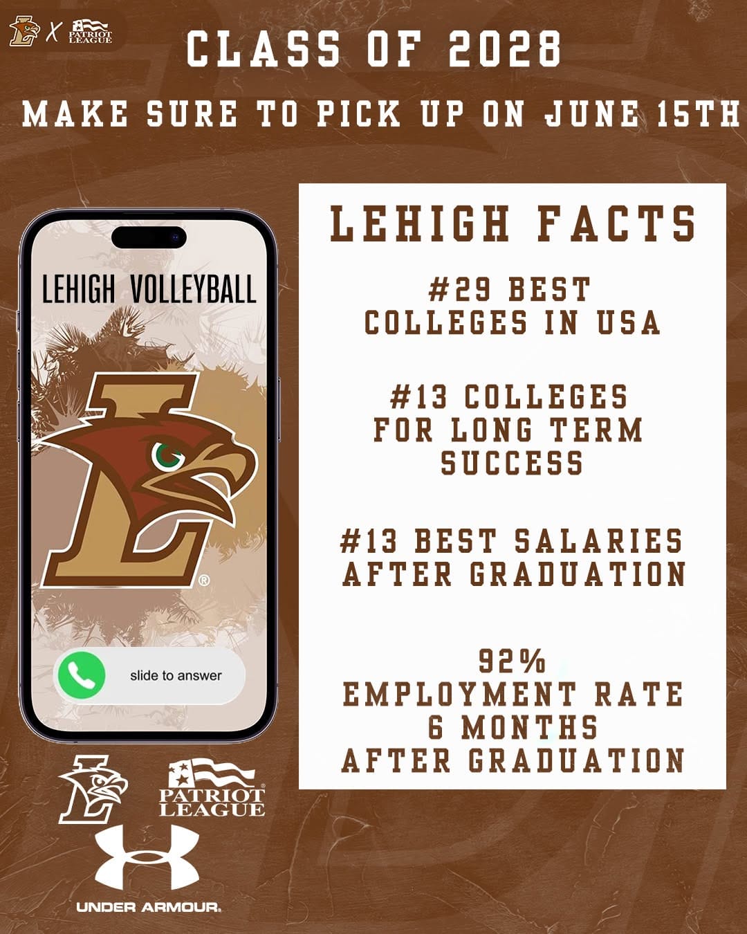 Post 5 by Lehigh University Volleyball on Instagram (image)