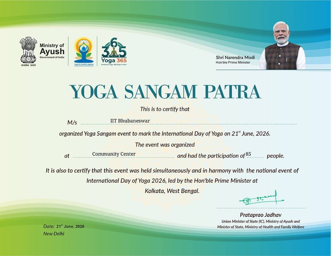 Post 6 by IIT Bhubaneswar on Instagram (image)