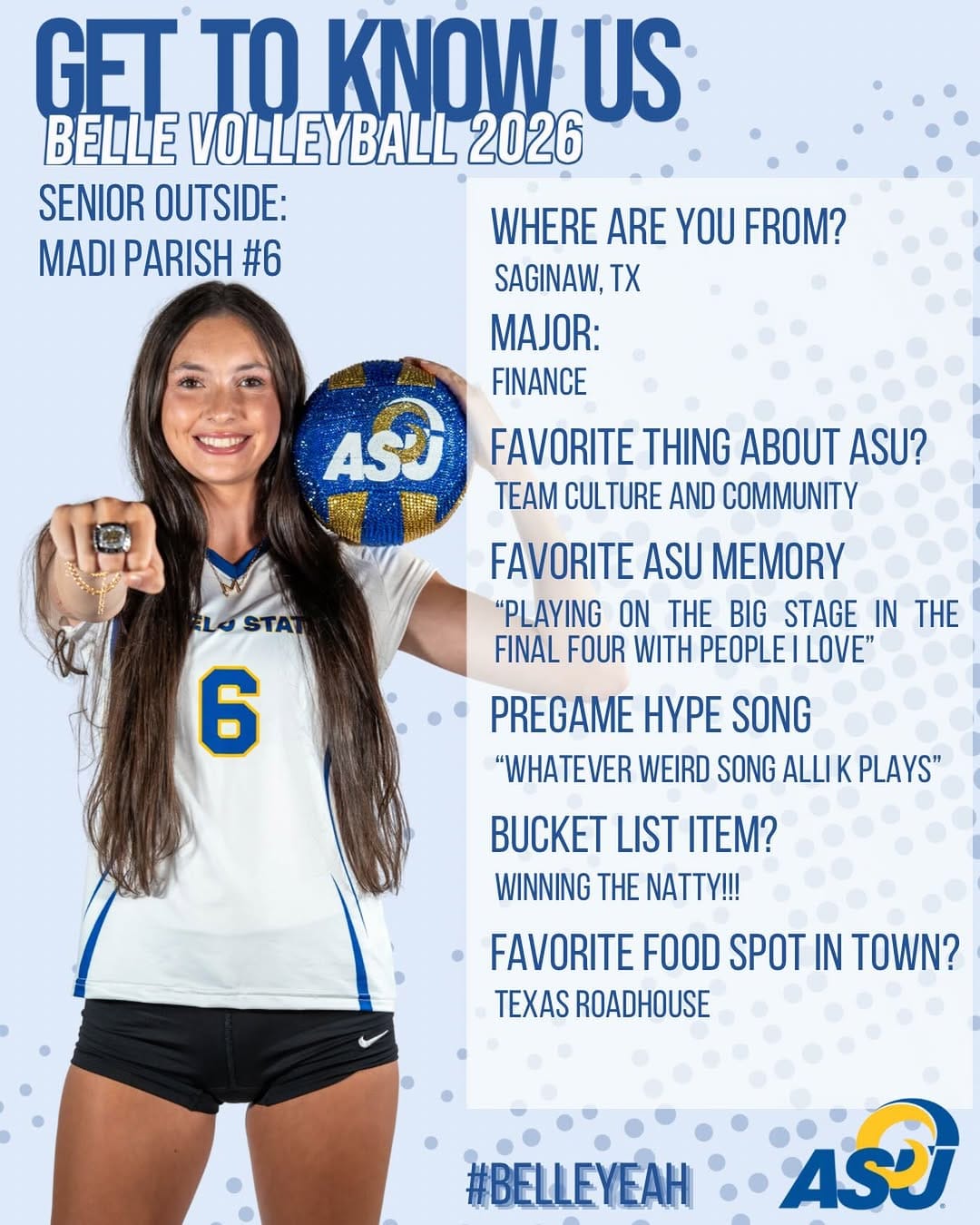 Post 4 by ASU Volleyball on Instagram (image)