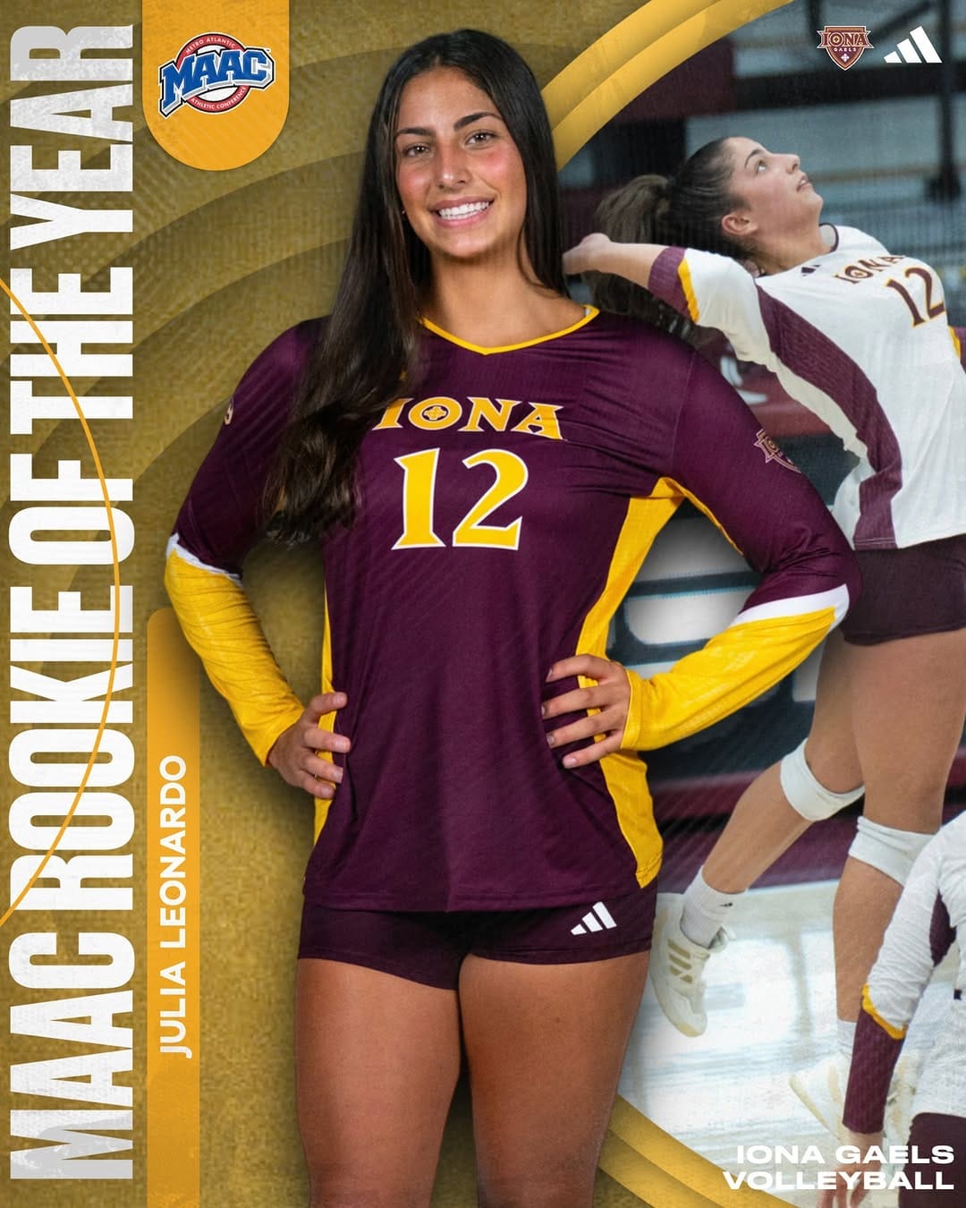 Post 10 by Iona University Volleyball on Instagram (carousel)