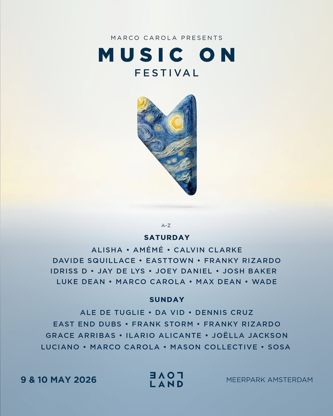 Post 9 by Music On Festival on Instagram (image)