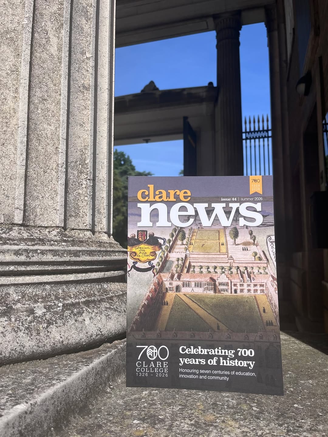 Post 7 by Clare College on Instagram (image)