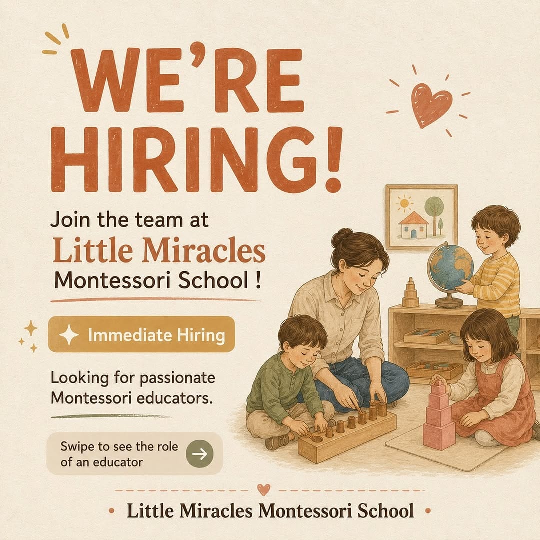Post 5 by Little Miracles Montessori School on Instagram (carousel)