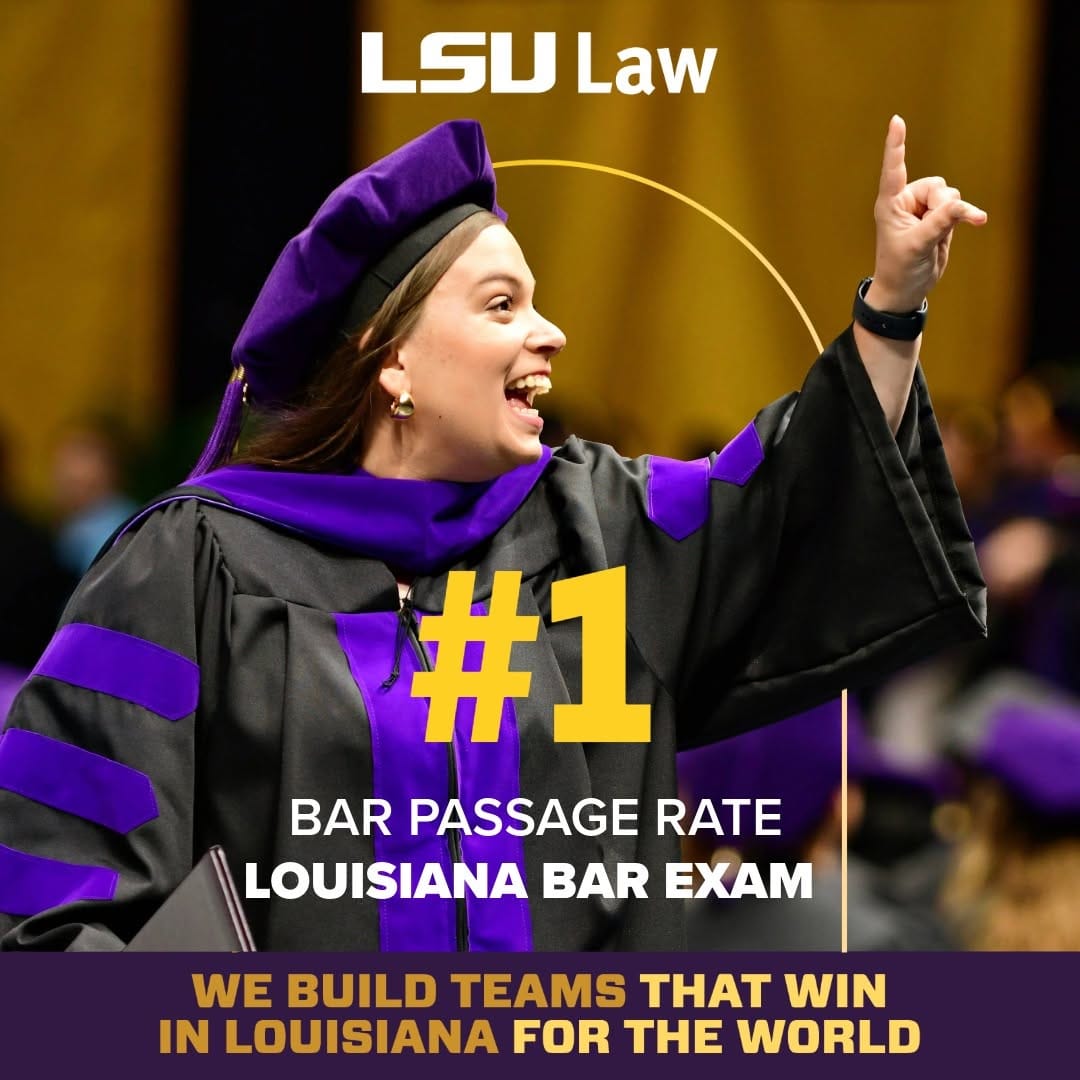 Post 10 by LSU Law Center on Instagram (image)