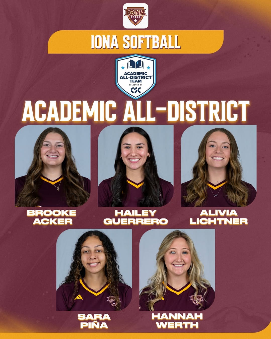 Post 1 by Iona University Softball on Instagram (image)