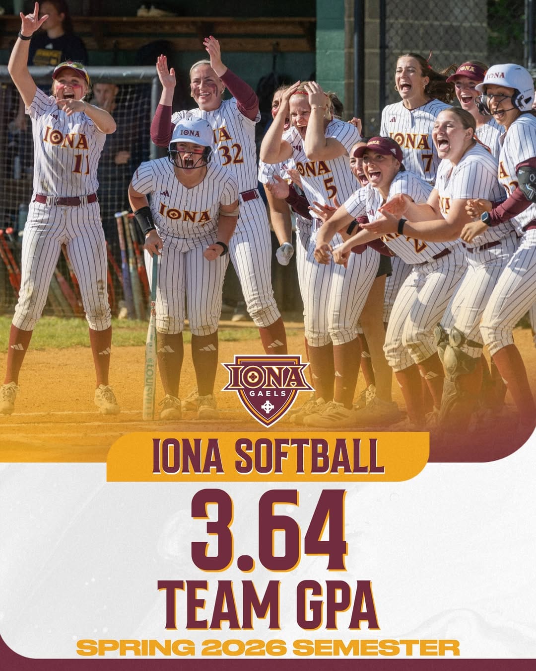 Post 2 by Iona University Softball on Instagram (image)