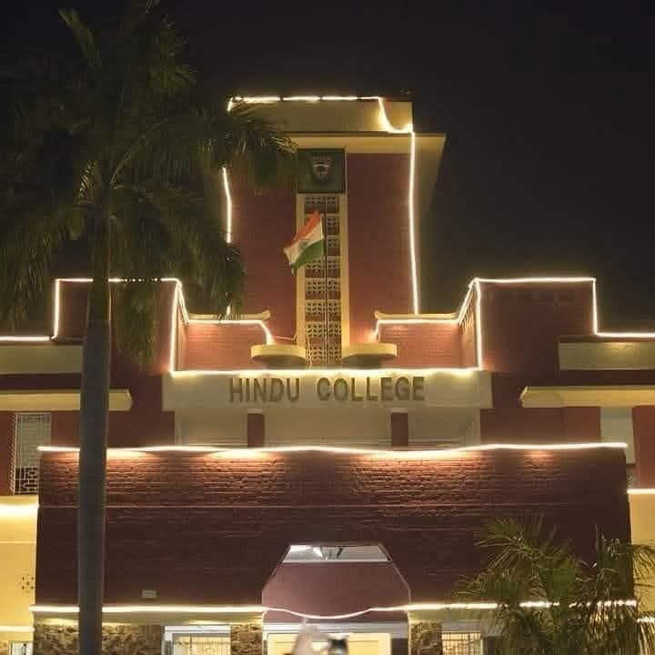 Post 7 by Hindu College, DU on Instagram (image)