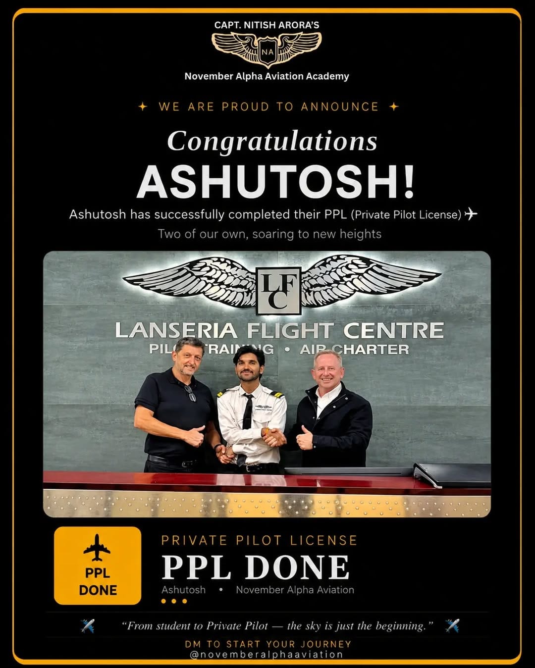Post 7 by NOVEMBER ALPHA AVIATION ACADEMY (NAAA) on Instagram (image)