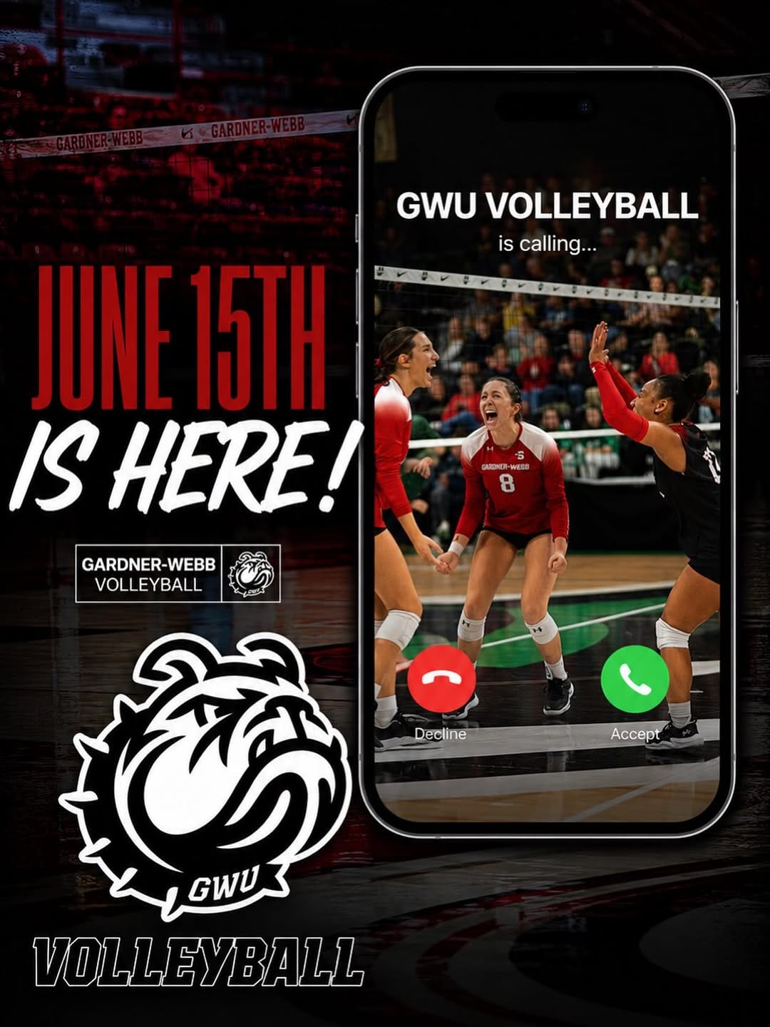 Post 2 by Gardner-Webb Volleyball on Instagram (image)