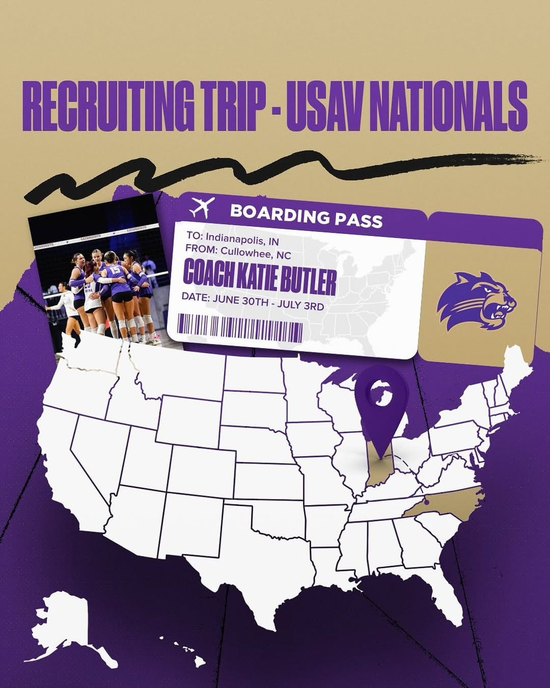 Post 2 by Western Carolina Volleyball on Instagram (image)