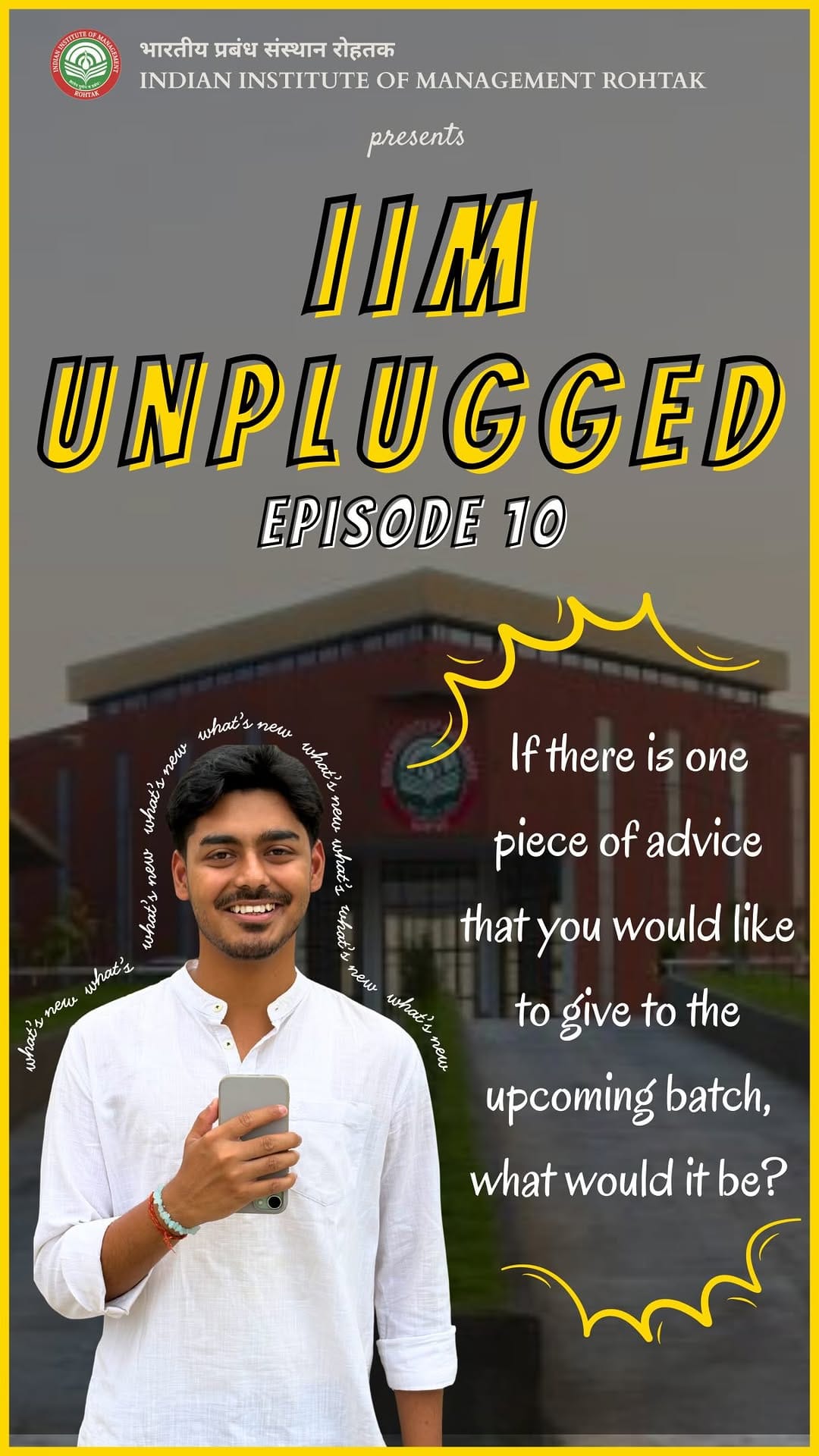 Post 6 by IIM Rohtak on Instagram (video)