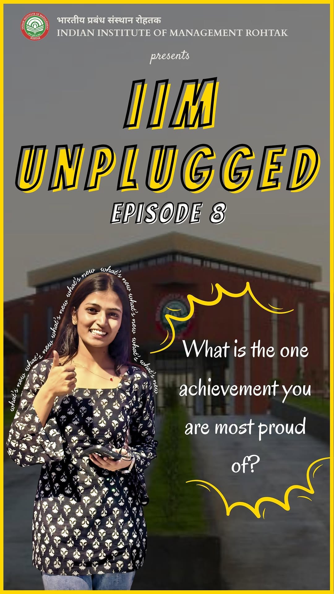 Post 8 by IIM Rohtak on Instagram (video)