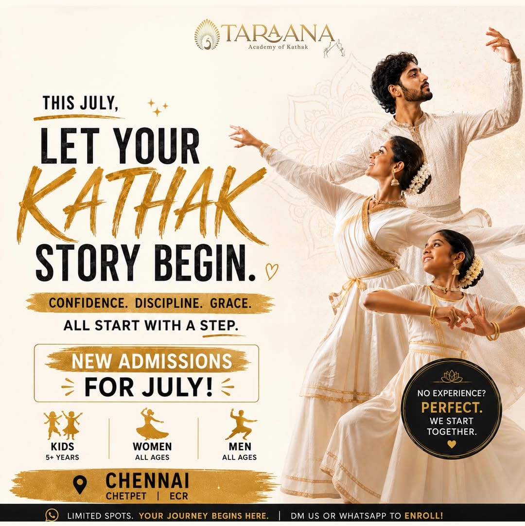 Post 1 by Taraana Academy Of Kathak on Instagram (image)