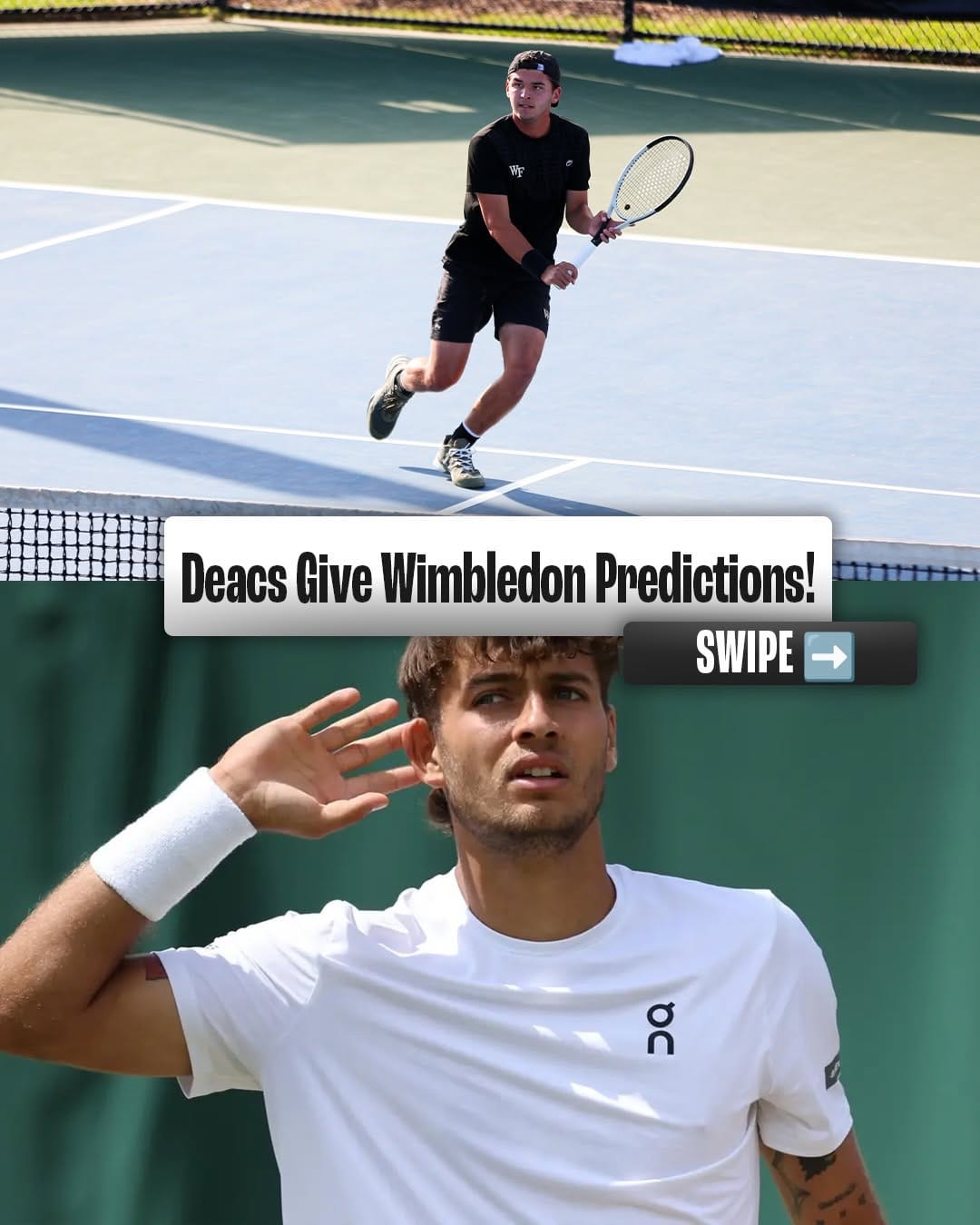 Post 5 by Wake Forest Men's Tennis on Instagram (carousel)