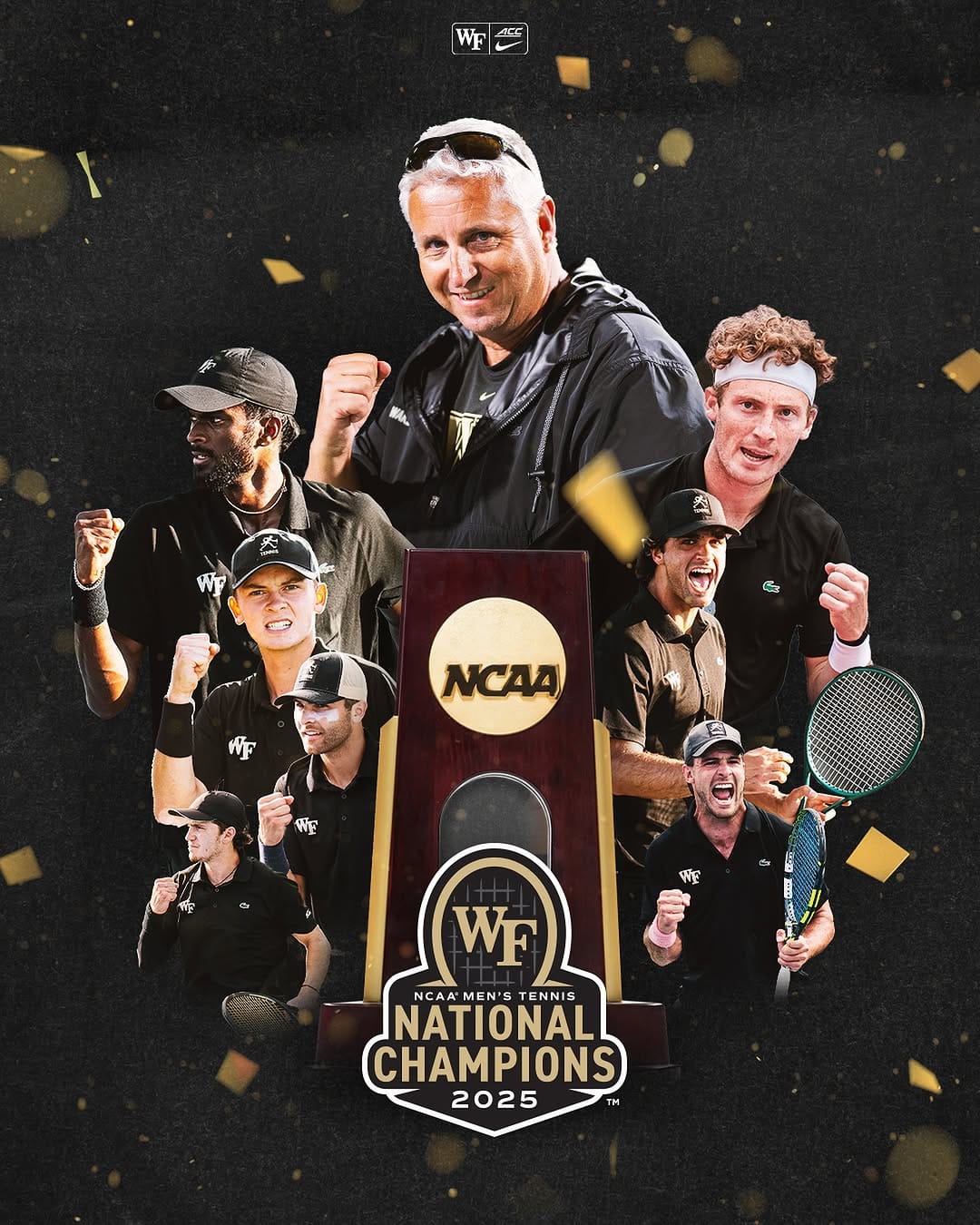 Post 10 by Wake Forest Men's Tennis on Instagram (image)
