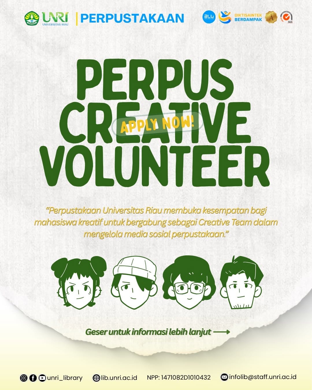 Post 8 by Perpustakaan Universitas Riau on Instagram (carousel)