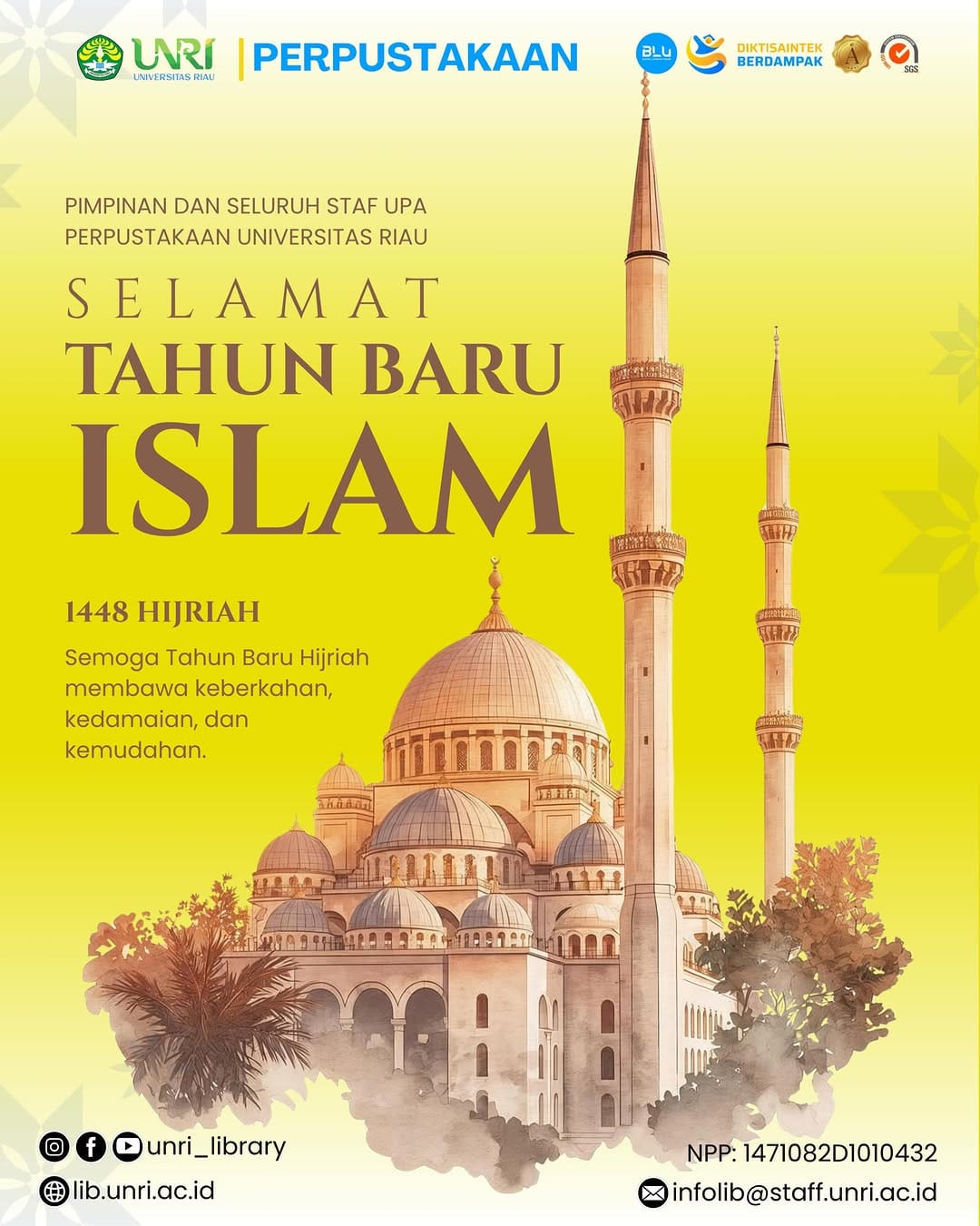 Post 2 by Perpustakaan Universitas Riau on Instagram (image)