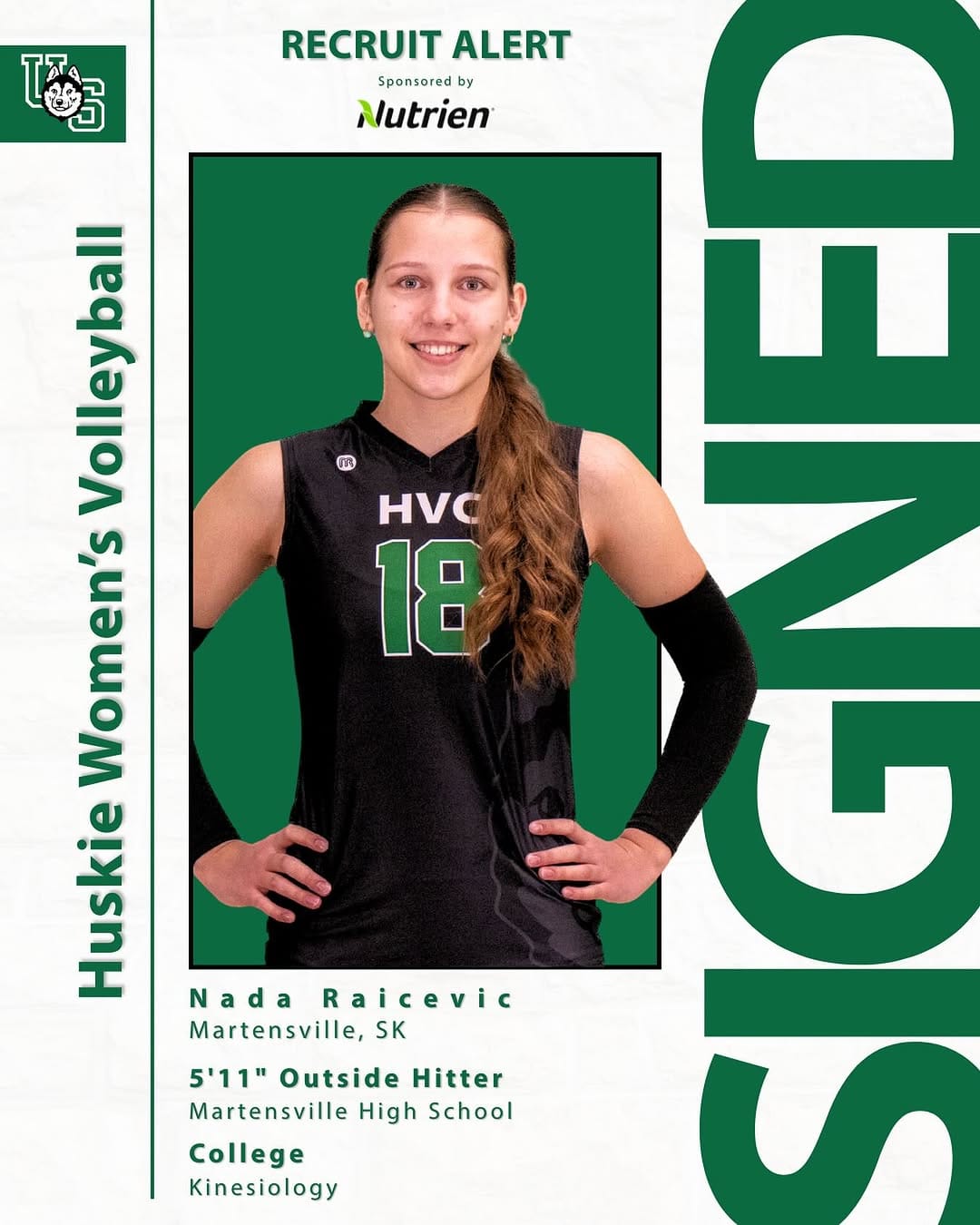 Post 2 by UofS Women's Volleyball on Instagram (image)