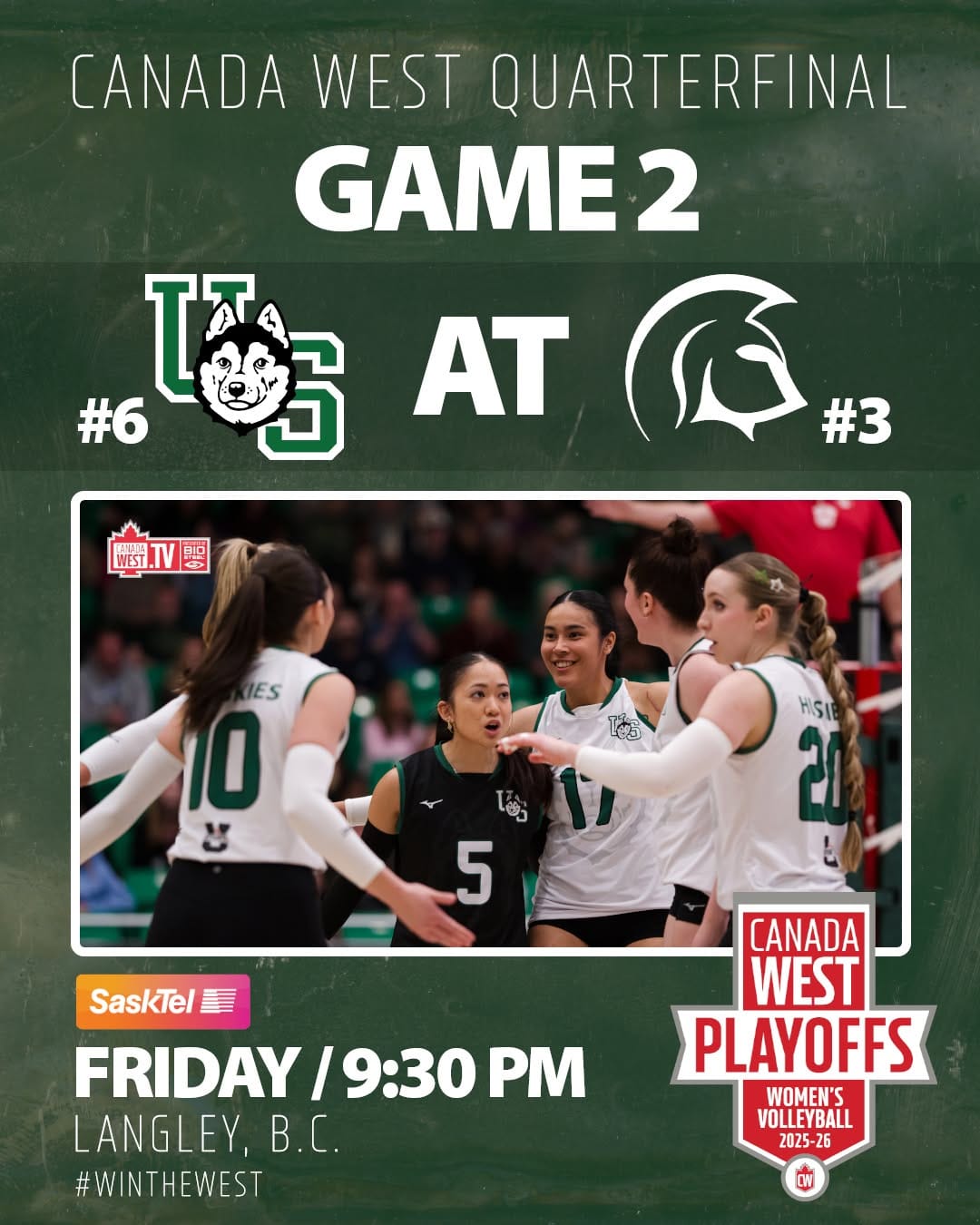 Post 7 by UofS Women's Volleyball on Instagram (image)