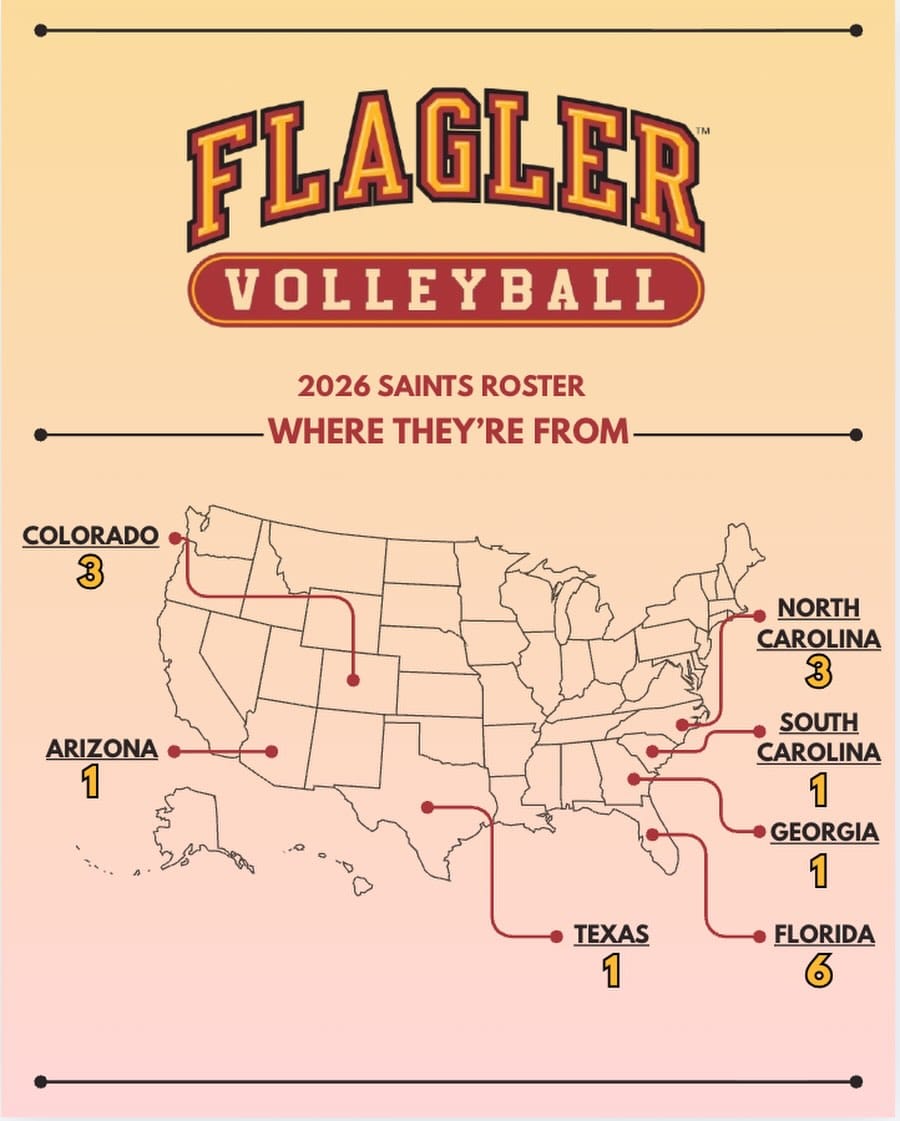Post 2 by Flagler Volleyball on Instagram (image)