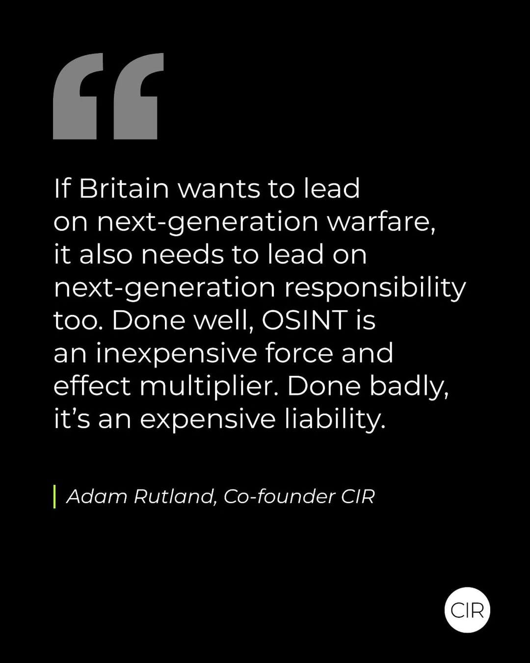 Post 9 by Centre for Information Resilience on Instagram (image)