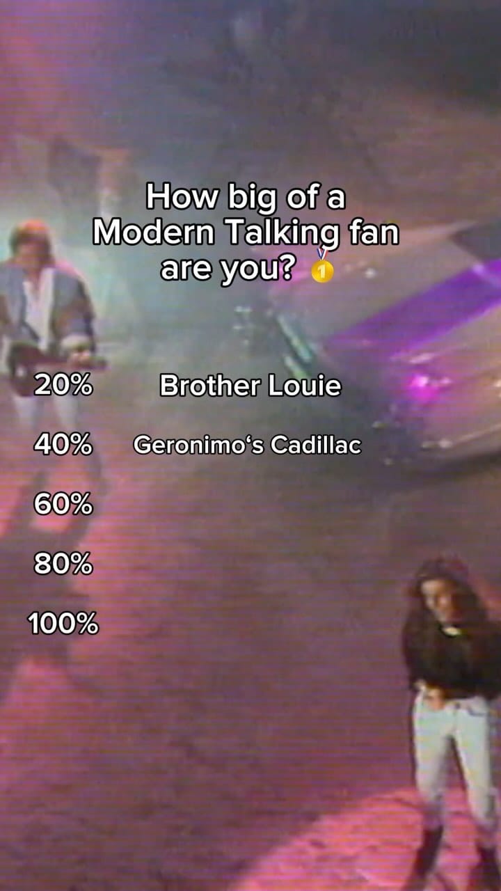 Post 9 by Modern Talking Official on Instagram (video)