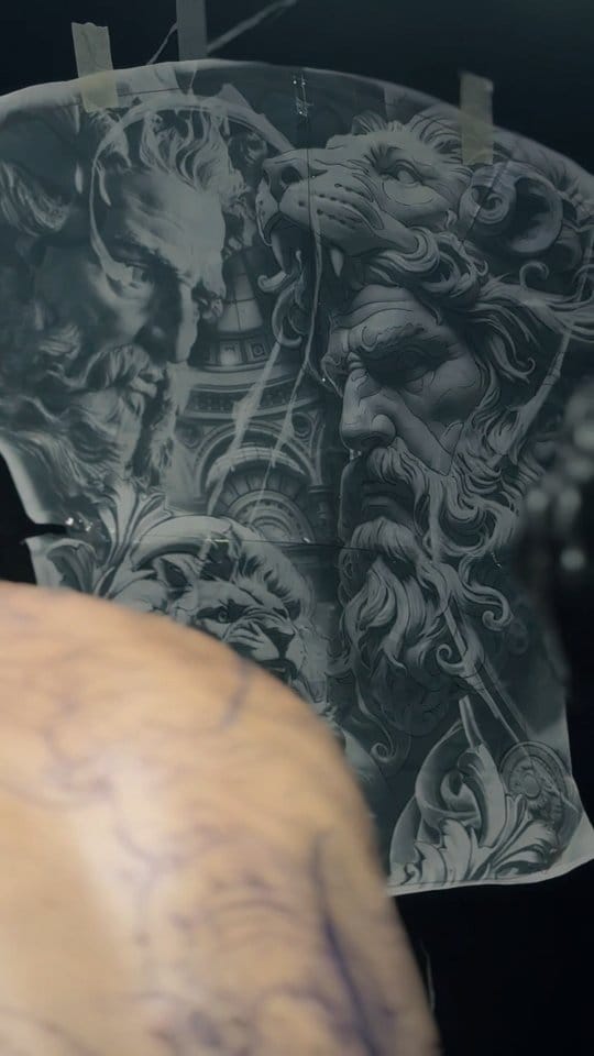 Post 1 by BALI TATTOO STUDIO on Instagram (video)