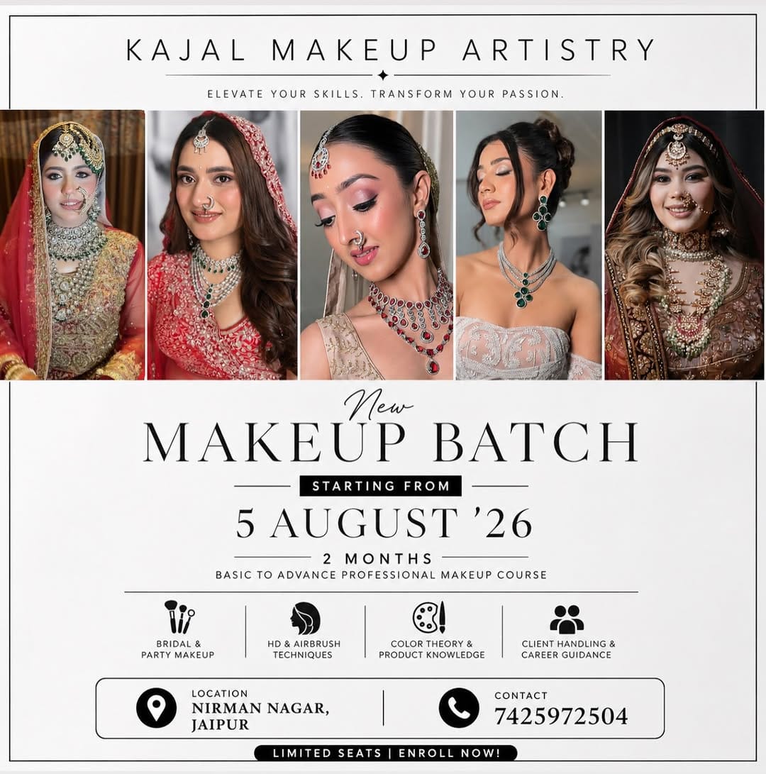 Post 3 by Kajal bansal | Jaipur makeup artist on Instagram (image)