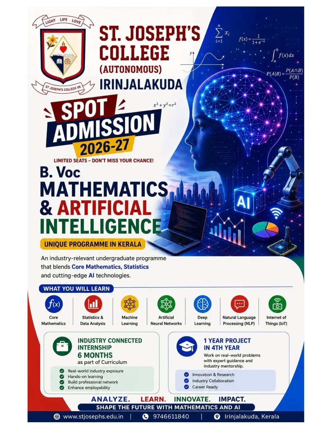 Post 6 by St. Joseph's College, Irinjalakuda on Instagram (image)