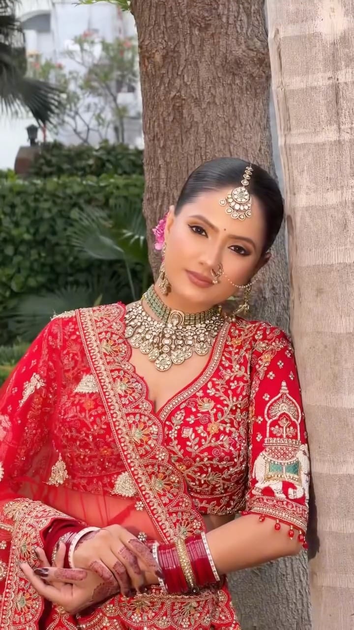 Post 6 by Abhishek & Ayushi | Bridal makeup artist on Instagram (video)