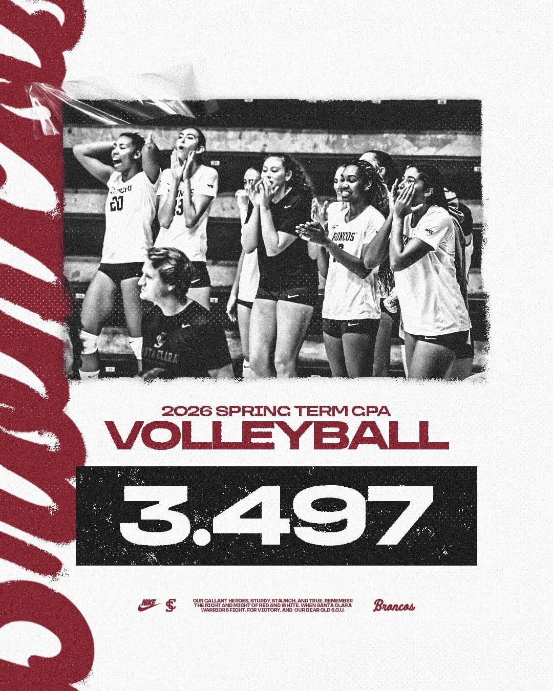 Post 4 by Santa Clara Volleyball on Instagram (image)