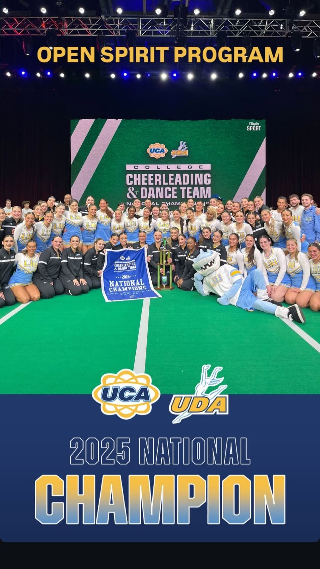 Post 10 by LIU Cheerleading on Instagram (video)
