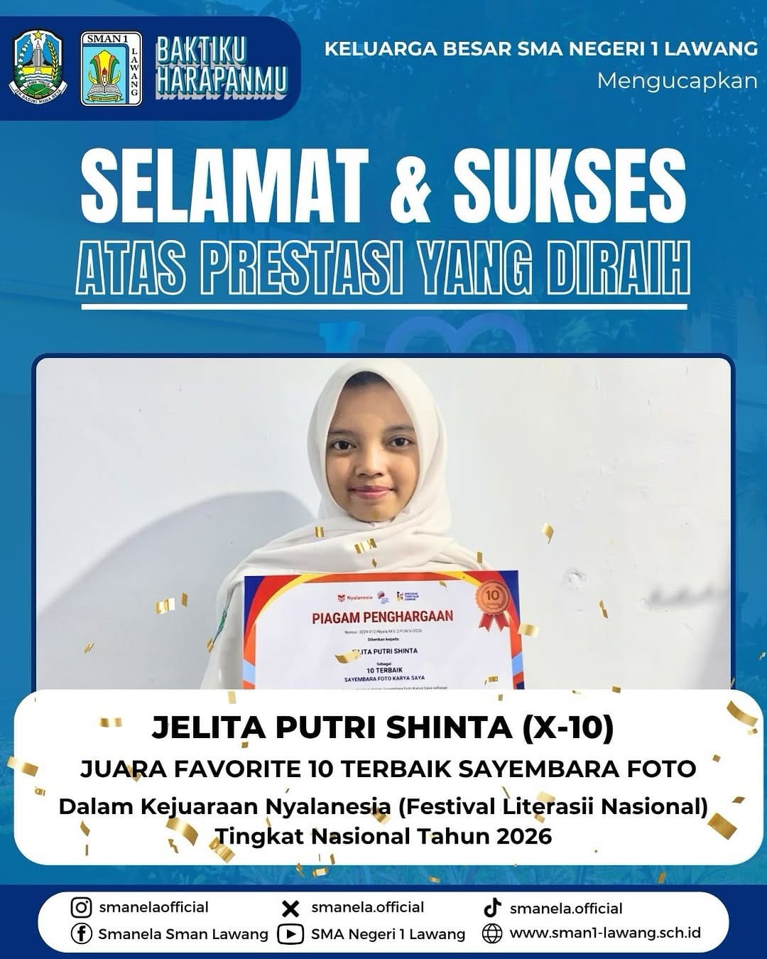 Post 10 by SMA Negeri 1 Lawang on Instagram (image)