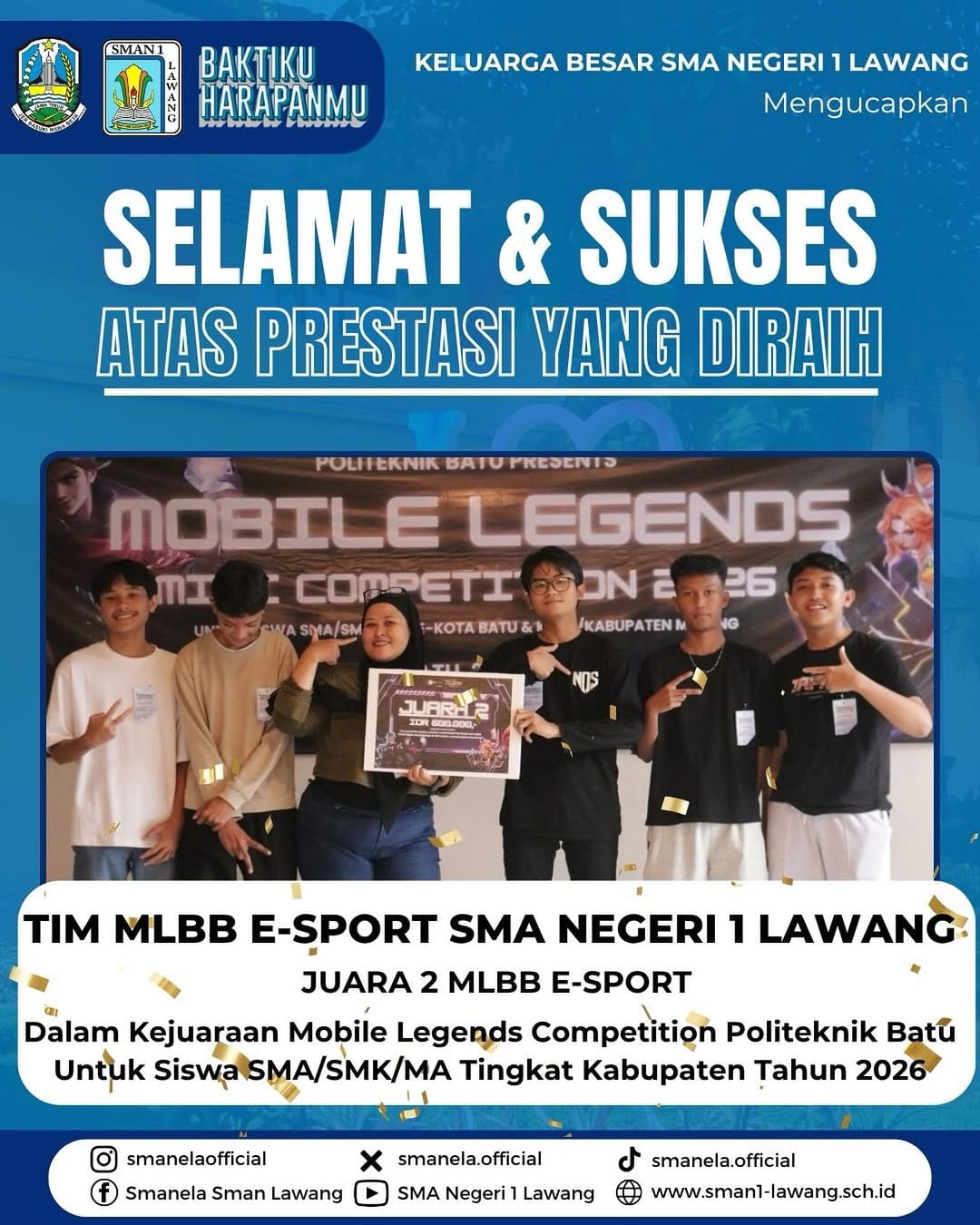 Post 8 by SMA Negeri 1 Lawang on Instagram (image)